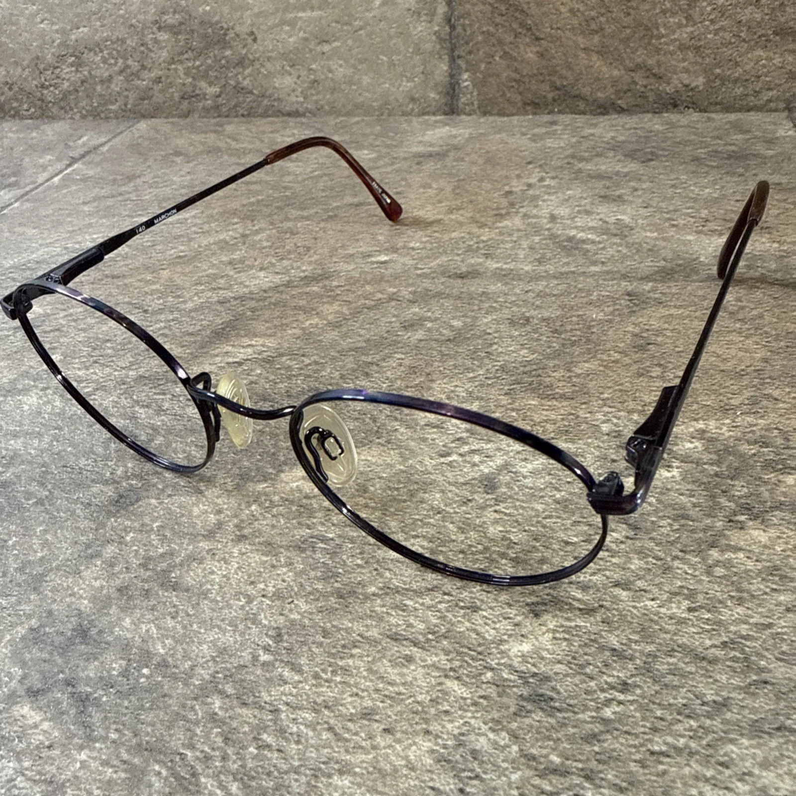 Medium Round Sexy GIA Circle Thin Metal BOHO Vintage Frames Clear Eyeglasses M 3