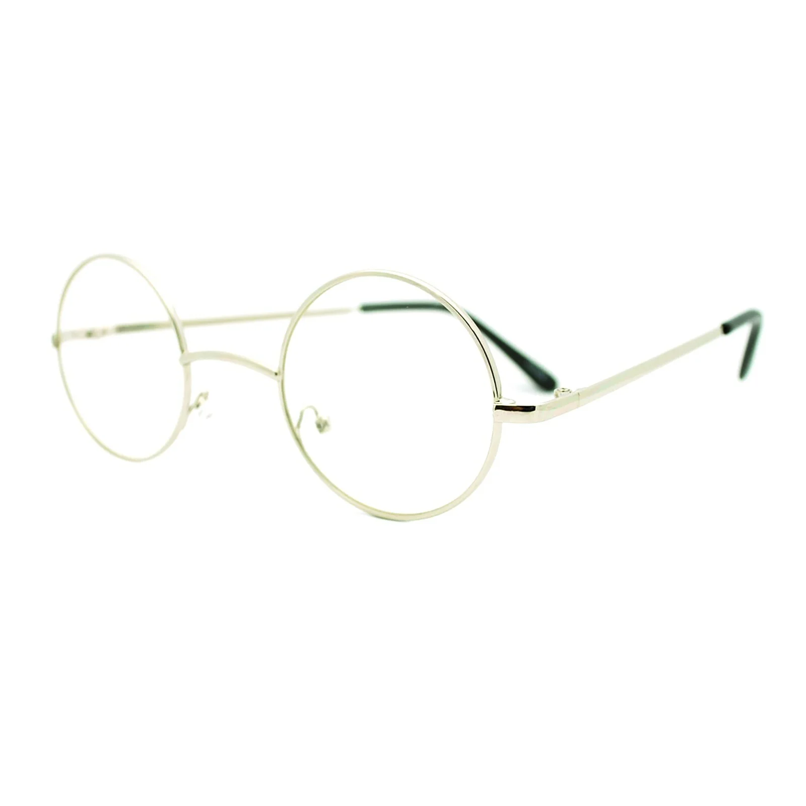 Round Circle Clear Lens Eyeglasses Small Size Thin Metal Frame Unisex Glasses